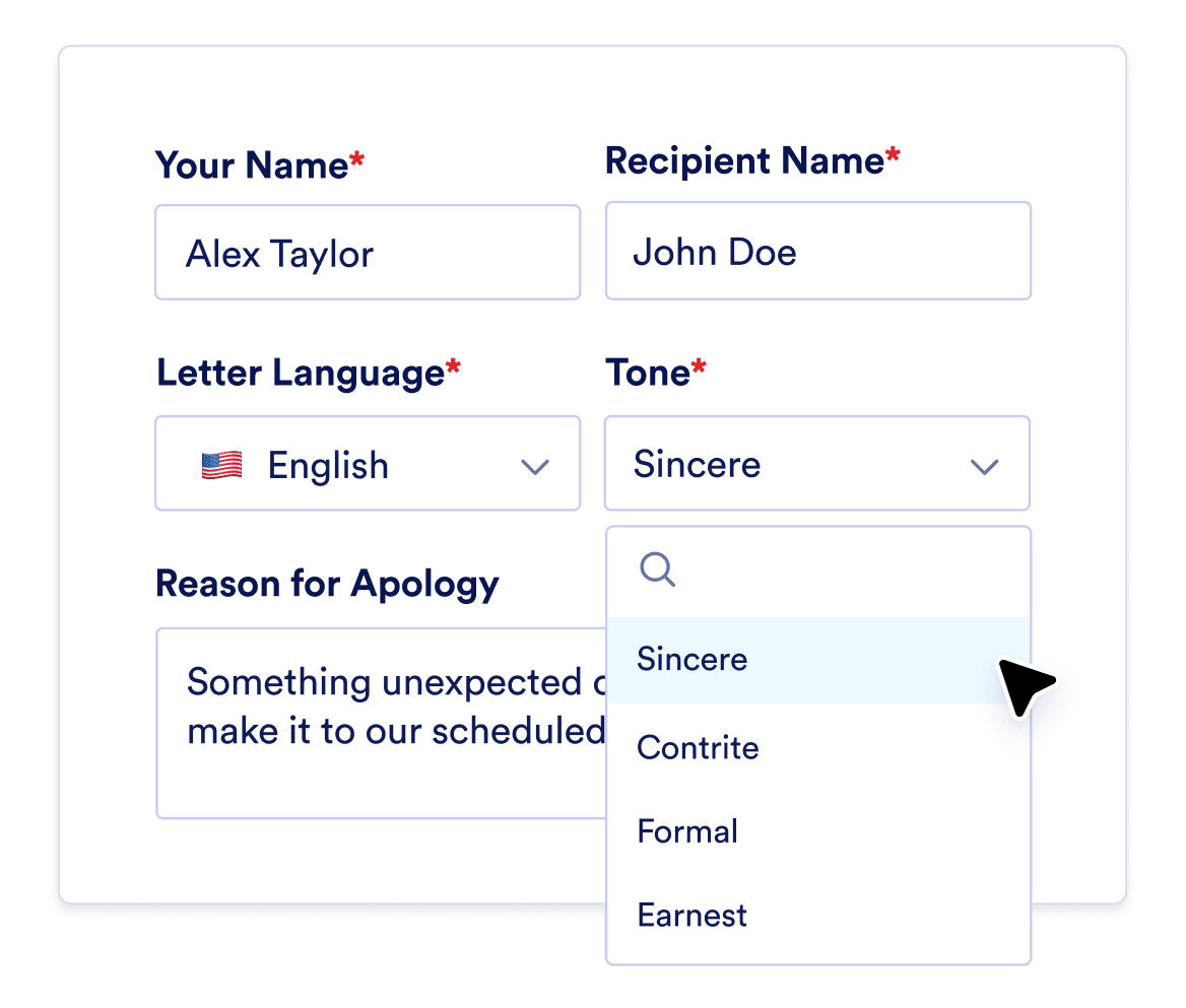 Input your details